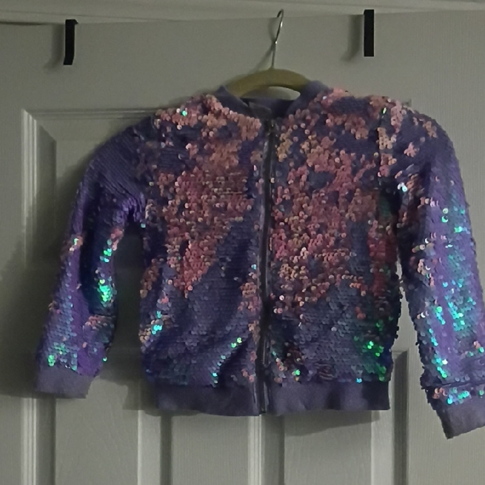 Wonder Nation Sequin Jacket - Purple and Pink